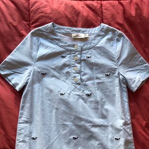 vineyard vines light blue tunic shift dress